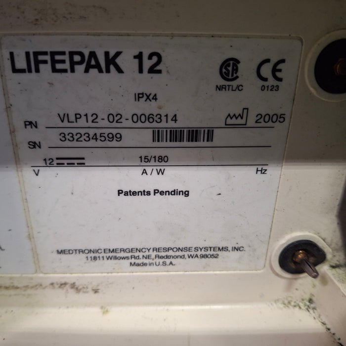Physio-Control LifePak 12 12-Lead Defibrillator