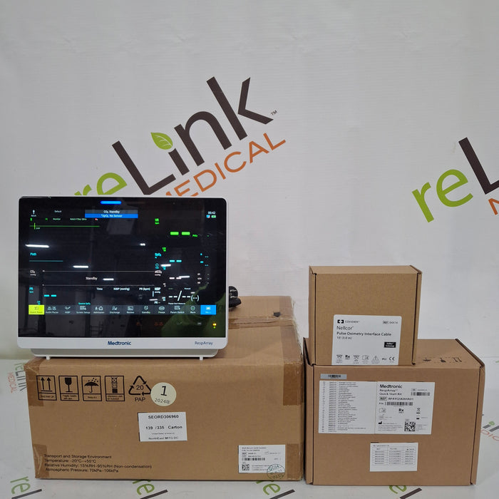 Medtronic RespArray Patient Monitor w/ Quick Start Kit and Wall Mount