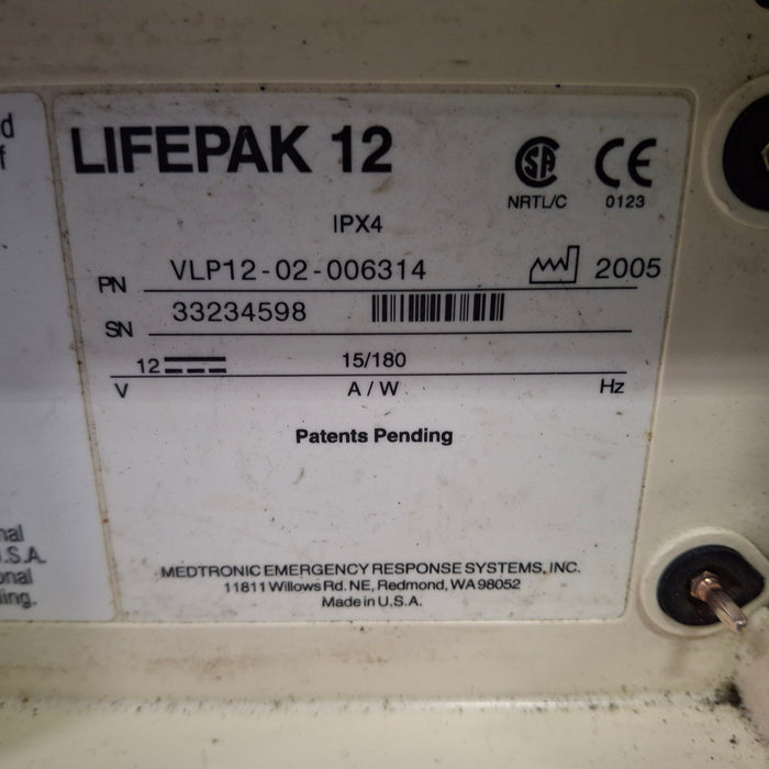 Physio-Control LifePak 12 12-Lead Defibrillator