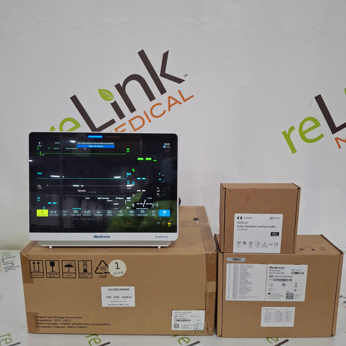 Medtronic RespArray Patient Monitor w/ Quick Start Kit and Wall Mount