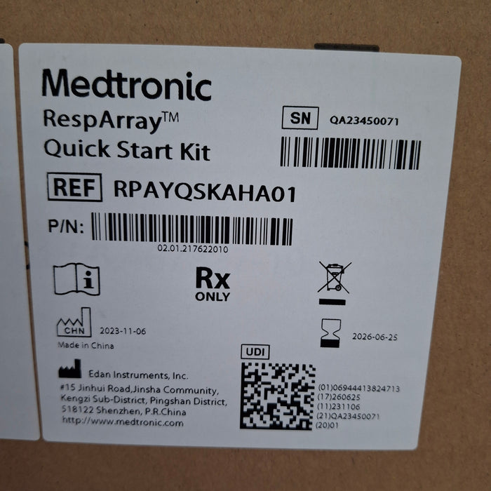 Medtronic RespArray Patient Monitor w/ Quick Start Kit and Wall Mount