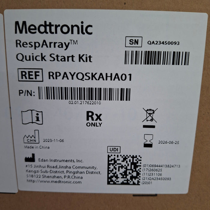 Medtronic RespArray Patient Monitor w/ Quick Start Kit and Wall Mount
