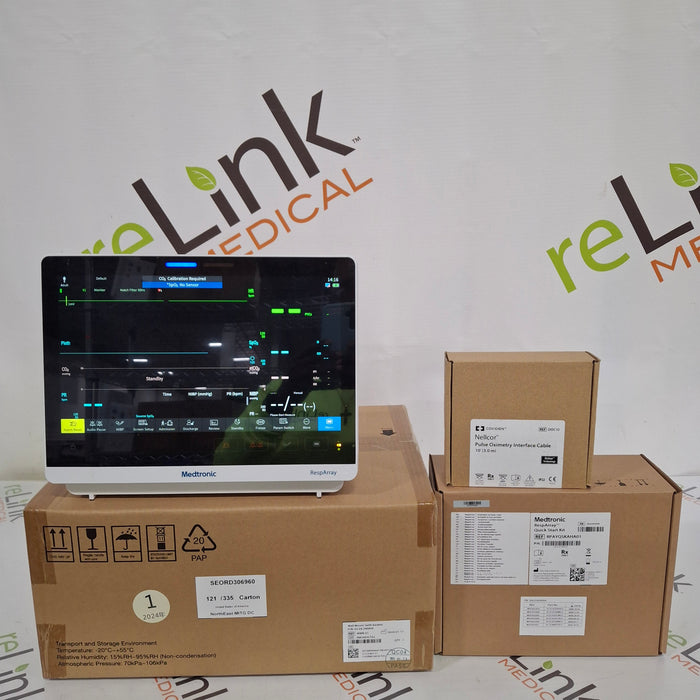Medtronic RespArray Patient Monitor w/ Quick Start Kit and Wall Mount
