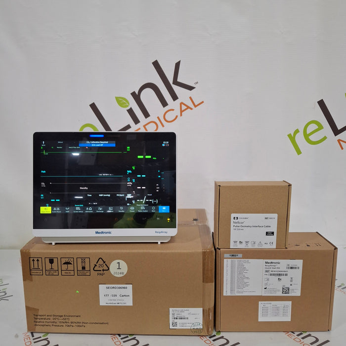 Medtronic RespArray Patient Monitor w/ Quick Start Kit and Wall Mount