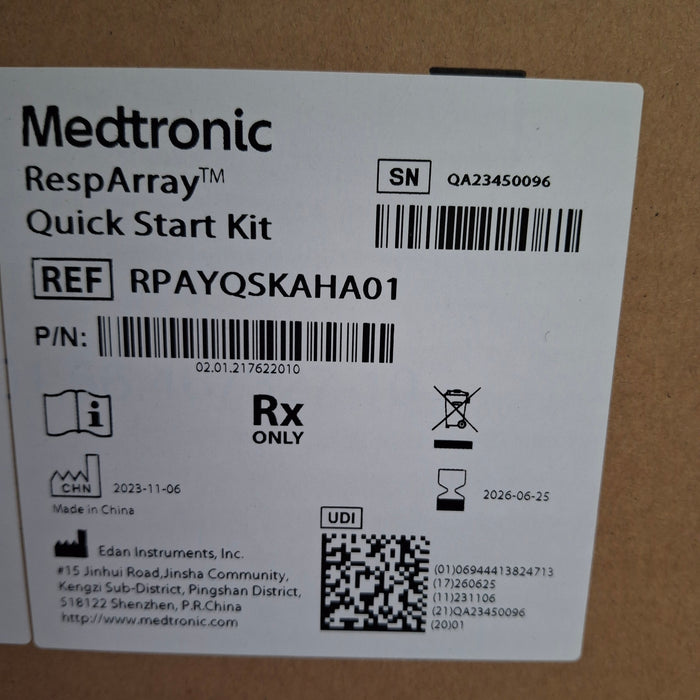 Medtronic RespArray Patient Monitor w/ Quick Start Kit and Wall Mount