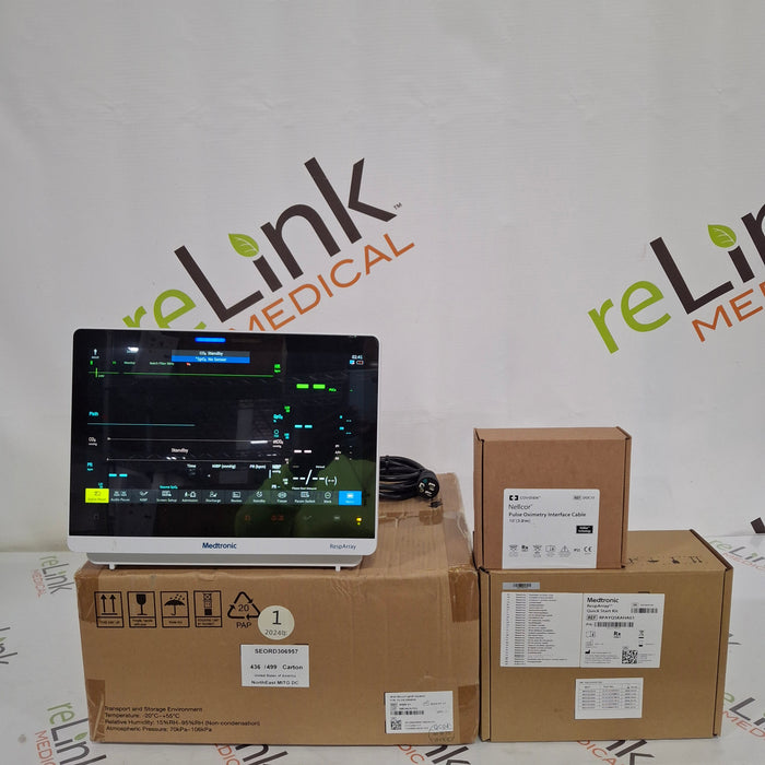 Medtronic RespArray Patient Monitor w/ Quick Start Kit and Wall Mount