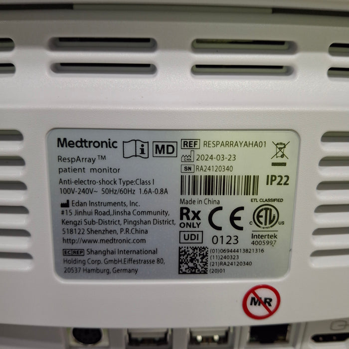 Medtronic RespArray Patient Monitor w/ Quick Start Kit and Wall Mount