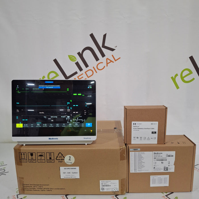 Medtronic RespArray Patient Monitor w/ Quick Start Kit and Wall Mount
