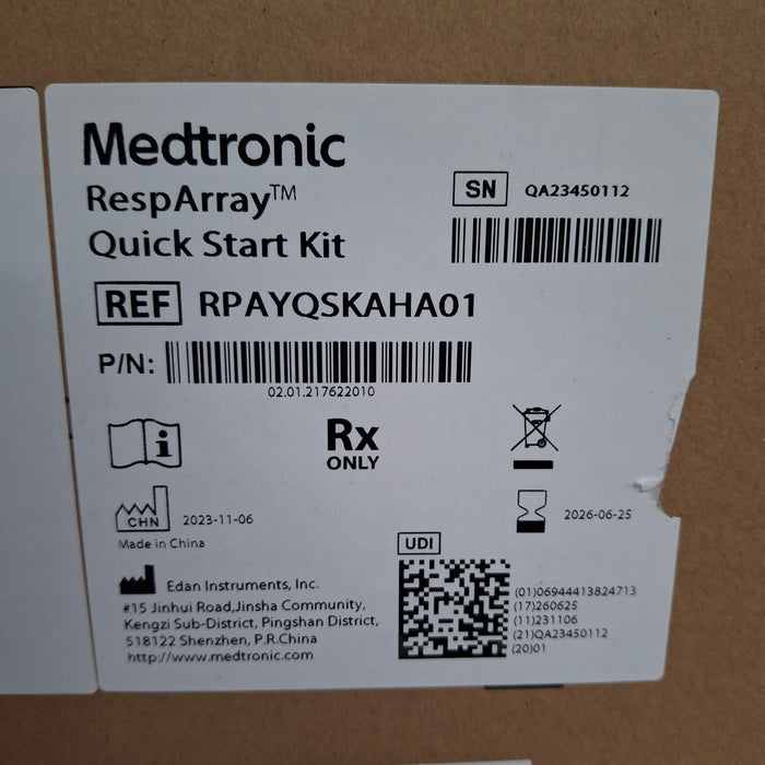 Medtronic RespArray Patient Monitor w/ Quick Start Kit and Wall Mount