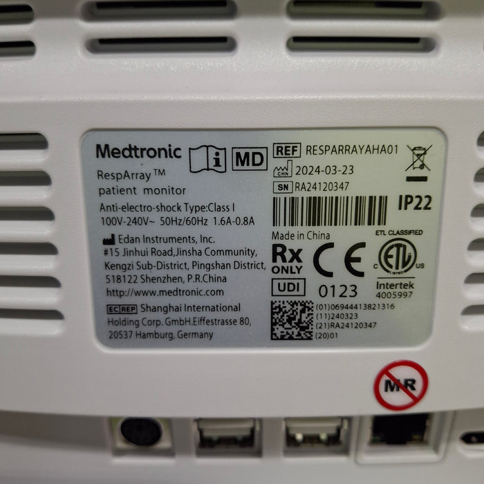 Medtronic RespArray Patient Monitor w/ Quick Start Kit and Wall Mount
