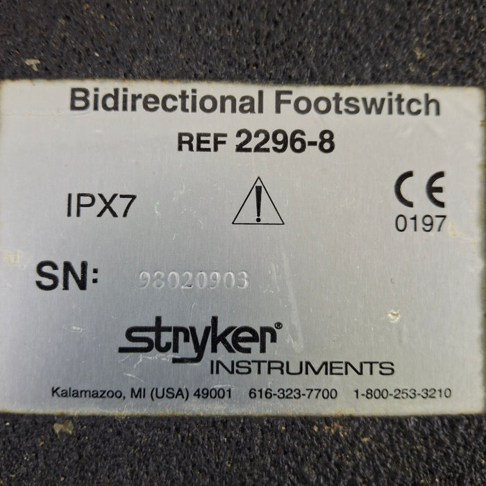 Stryker Command 2 Foot Control