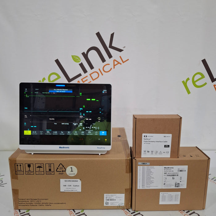 Medtronic RespArray Patient Monitor w/ Quick Start Kit and Wall Mount