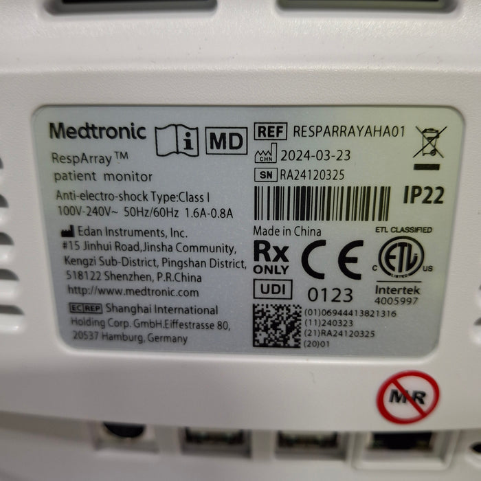 Medtronic RespArray Patient Monitor w/ Quick Start Kit and Wall Mount