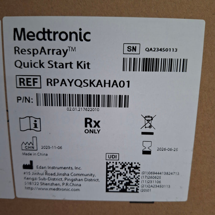 Medtronic RespArray Patient Monitor w/ Quick Start Kit and Wall Mount