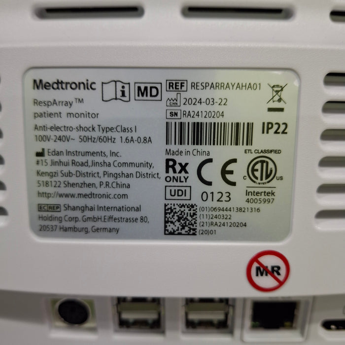 Medtronic RespArray Patient Monitor w/ Quick Start Kit and Wall Mount