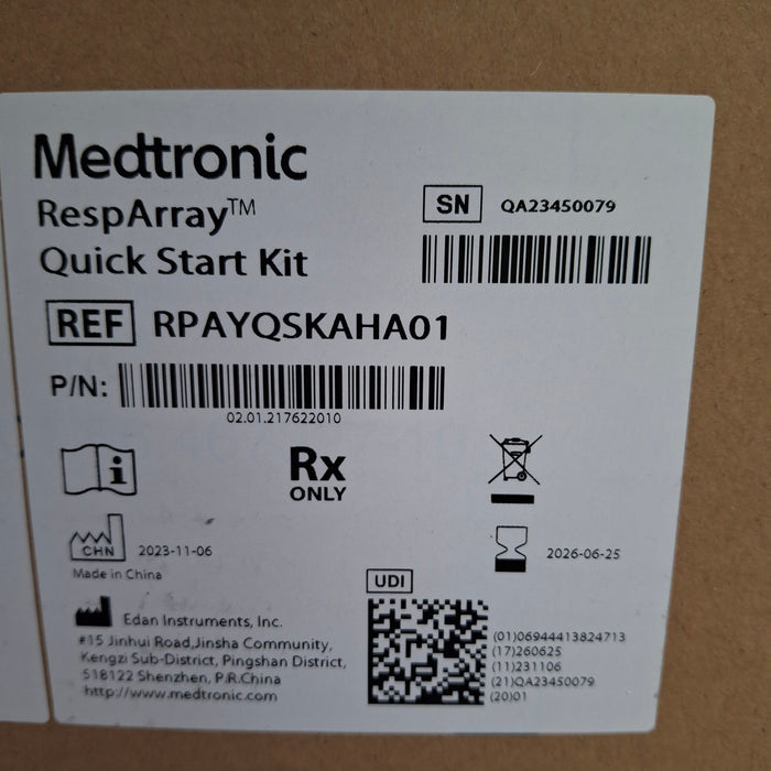 Medtronic RespArray Patient Monitor w/ Quick Start Kit and Wall Mount