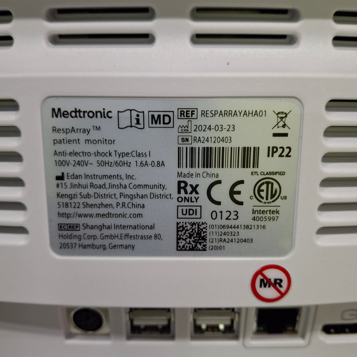 Medtronic RespArray Patient Monitor w/ Quick Start Kit and Wall Mount