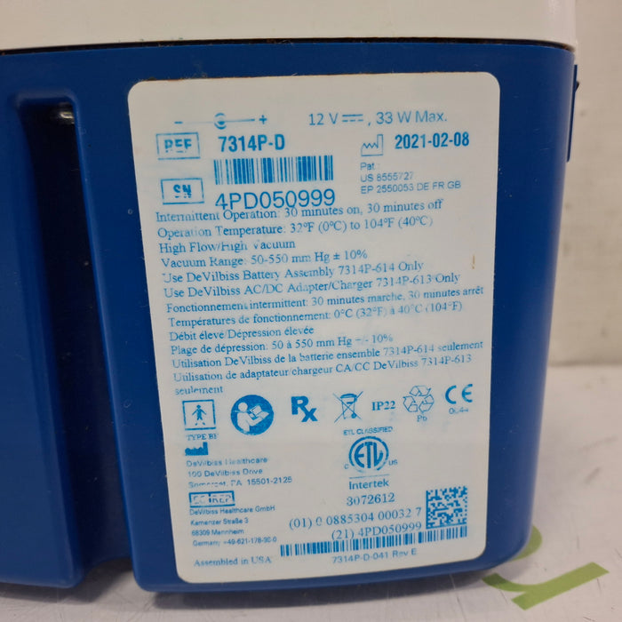 DeVilbiss Healthcare Vacu-Aide QSU Suction Unit