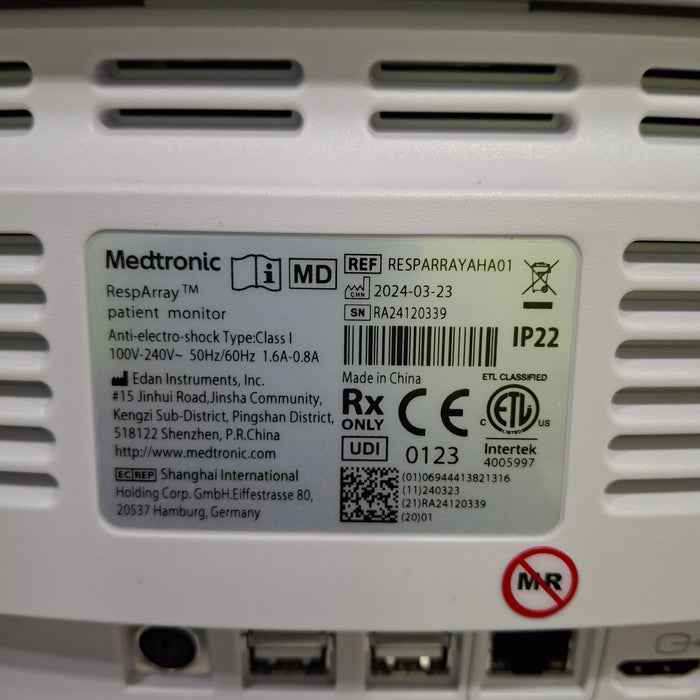 Medtronic RespArray Patient Monitor w/ Quick Start Kit and Wall Mount