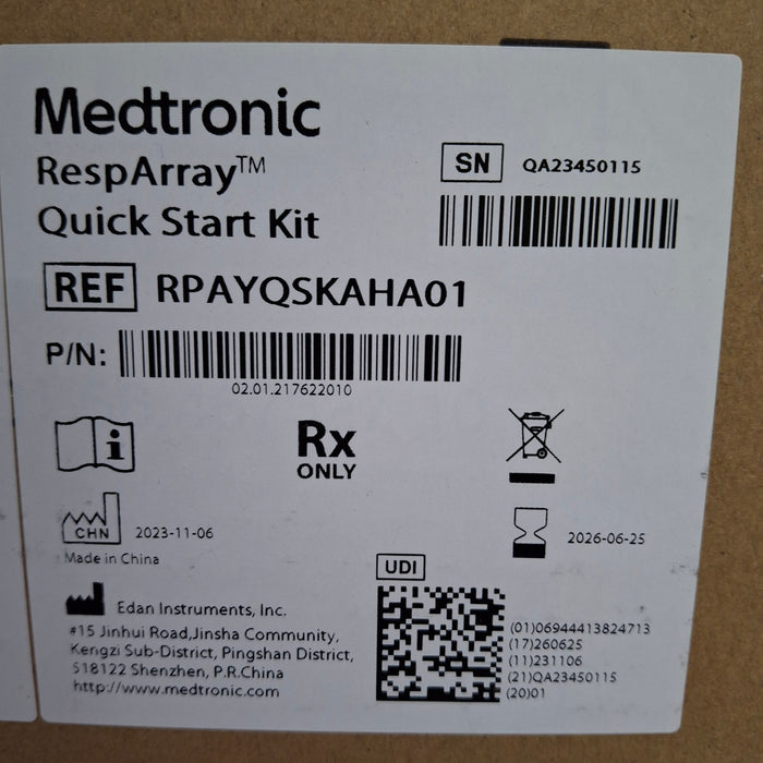 Medtronic RespArray Patient Monitor w/ Quick Start Kit and Wall Mount