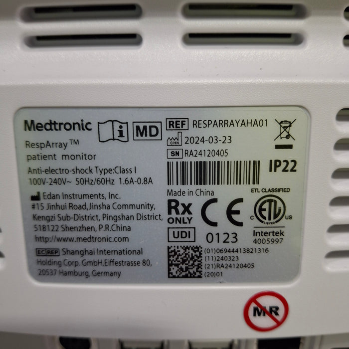 Medtronic RespArray Patient Monitor w/ Quick Start Kit and Wall Mount