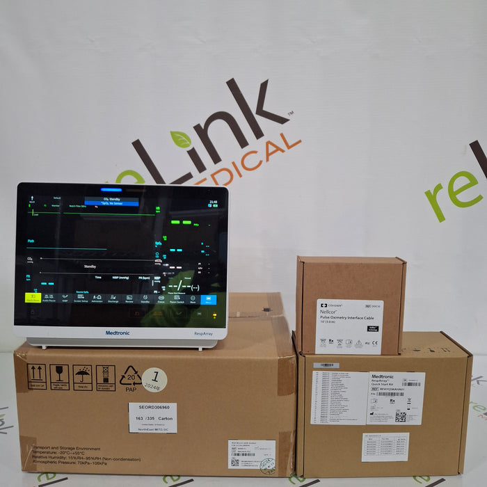 Medtronic RespArray Patient Monitor w/ Quick Start Kit and Wall Mount
