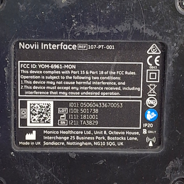 Monica Healthcare Limited 107-PT-001 Fetal Monitor