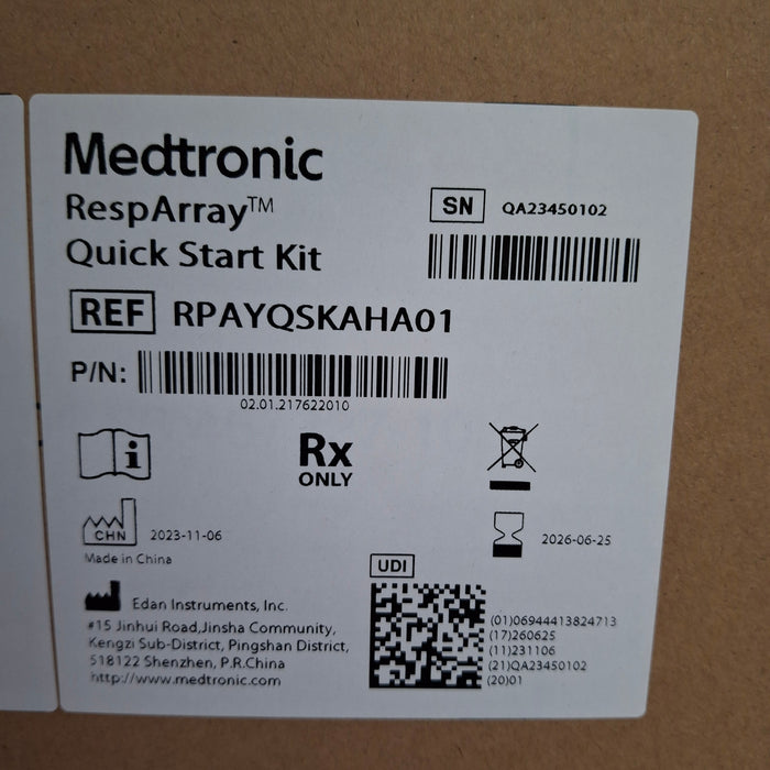 Medtronic RespArray Patient Monitor w/ Quick Start Kit and Wall Mount