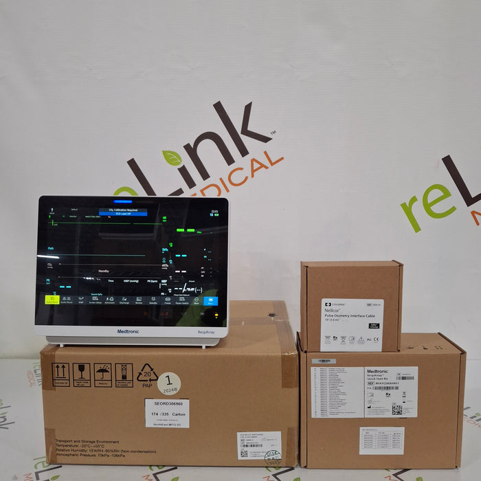 Medtronic RespArray Patient Monitor w/ Quick Start Kit and Wall Mount