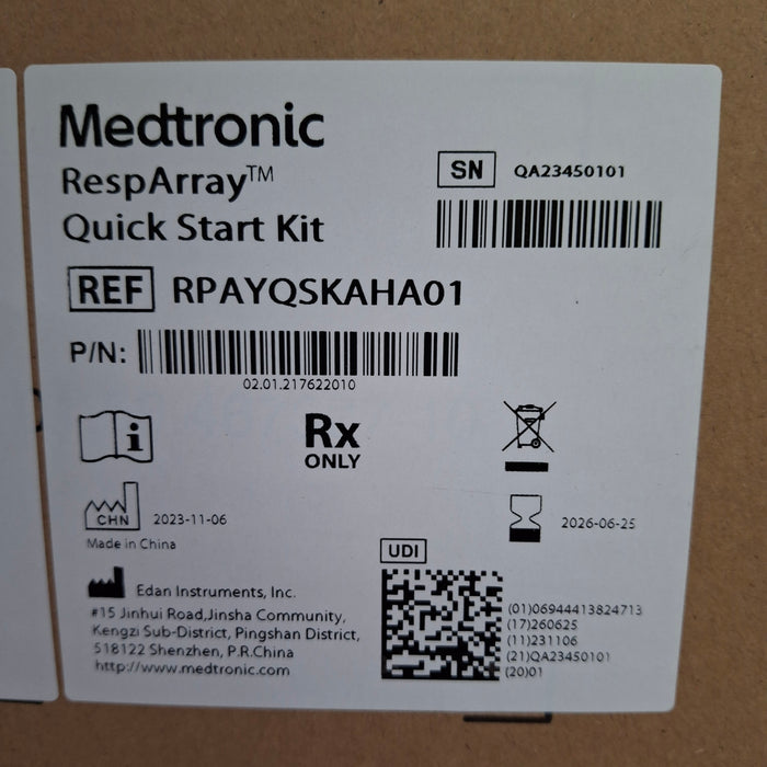 Medtronic RespArray Patient Monitor w/ Quick Start Kit and Wall Mount