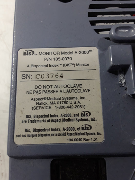Aspect Medical Systems A-2000 Bispectral Index Monitor