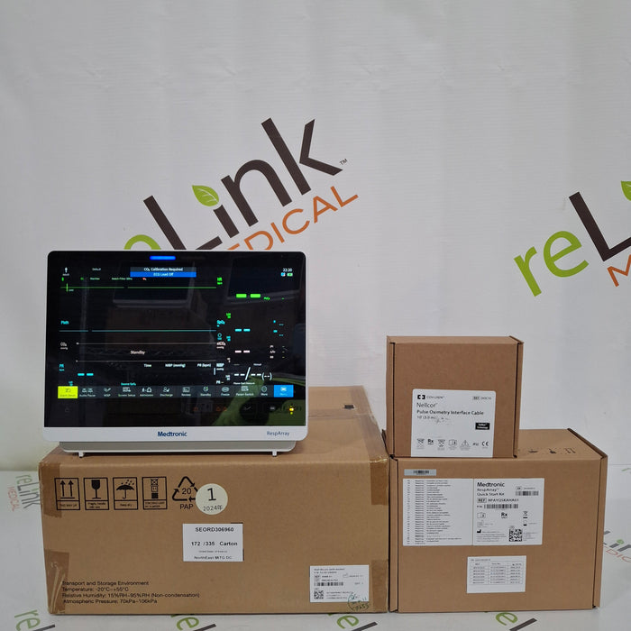 Medtronic RespArray Patient Monitor w/ Quick Start Kit and Wall Mount