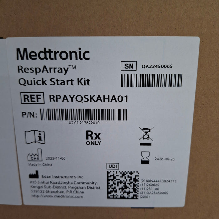 Medtronic RespArray Patient Monitor w/ Quick Start Kit and Wall Mount