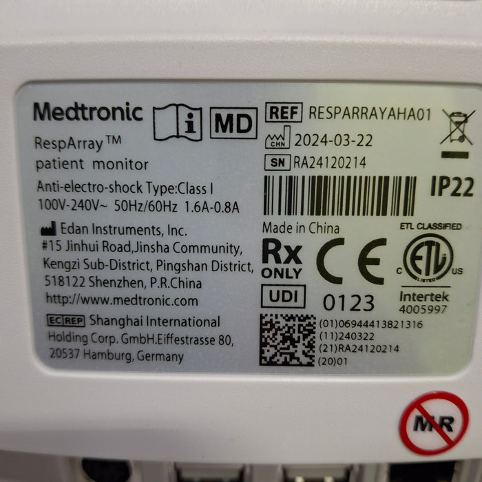 Medtronic RespArray Patient Monitor w/ Quick Start Kit and Wall Mount