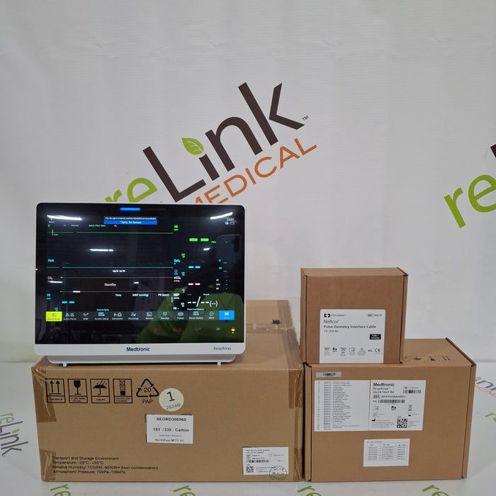 Medtronic RespArray Patient Monitor w/ Quick Start Kit and Wall Mount