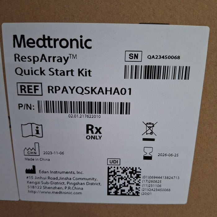 Medtronic RespArray Patient Monitor w/ Quick Start Kit and Wall Mount