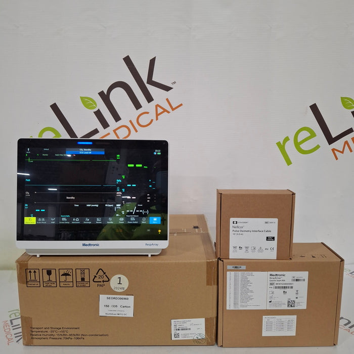 Medtronic RespArray Patient Monitor w/ Quick Start Kit and Wall Mount