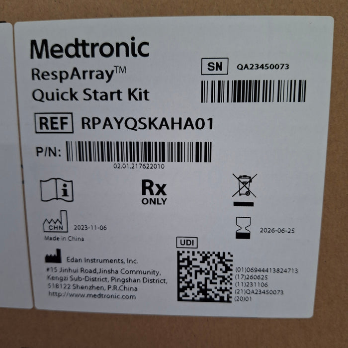Medtronic RespArray Patient Monitor w/ Quick Start Kit and Wall Mount