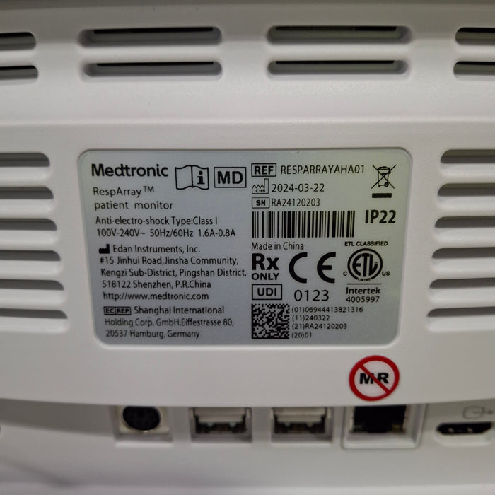 Medtronic RespArray Patient Monitor w/ Quick Start Kit and Wall Mount