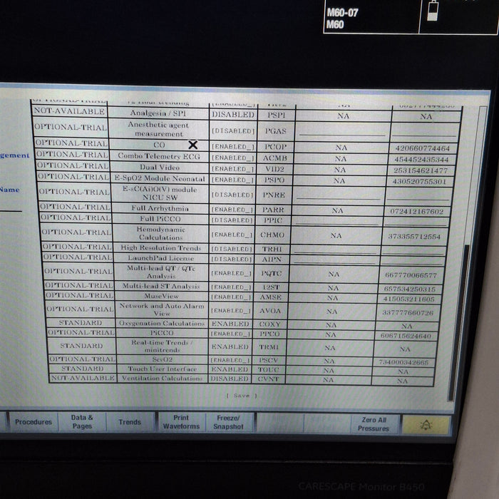 GE Healthcare Carescape B450 Critical Care Patient Monitor