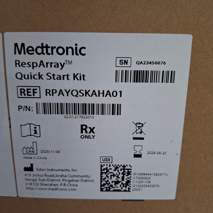 Medtronic RespArray Patient Monitor w/ Quick Start Kit and Wall Mount