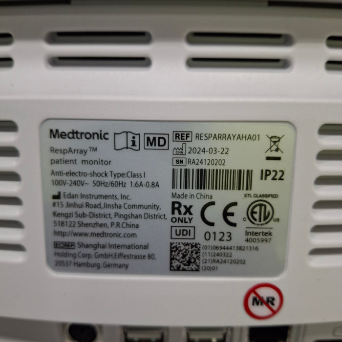 Medtronic RespArray Patient Monitor w/ Quick Start Kit and Wall Mount