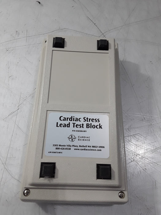 Cardiac Science Cardiac Stress Lead Test Block ECG Monitoring