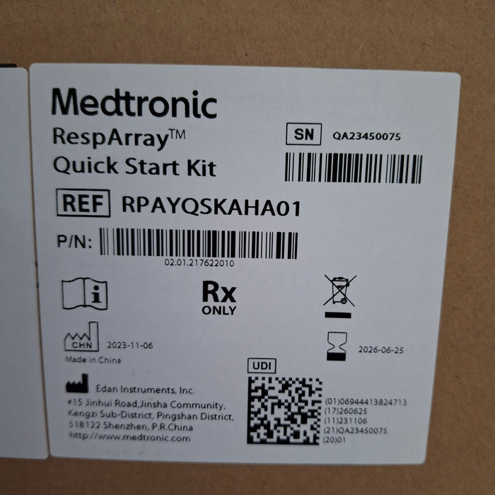 Medtronic RespArray Patient Monitor w/ Quick Start Kit and Wall Mount