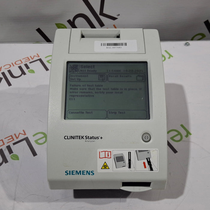 Siemens Clinitek Status + Urine Analyzer