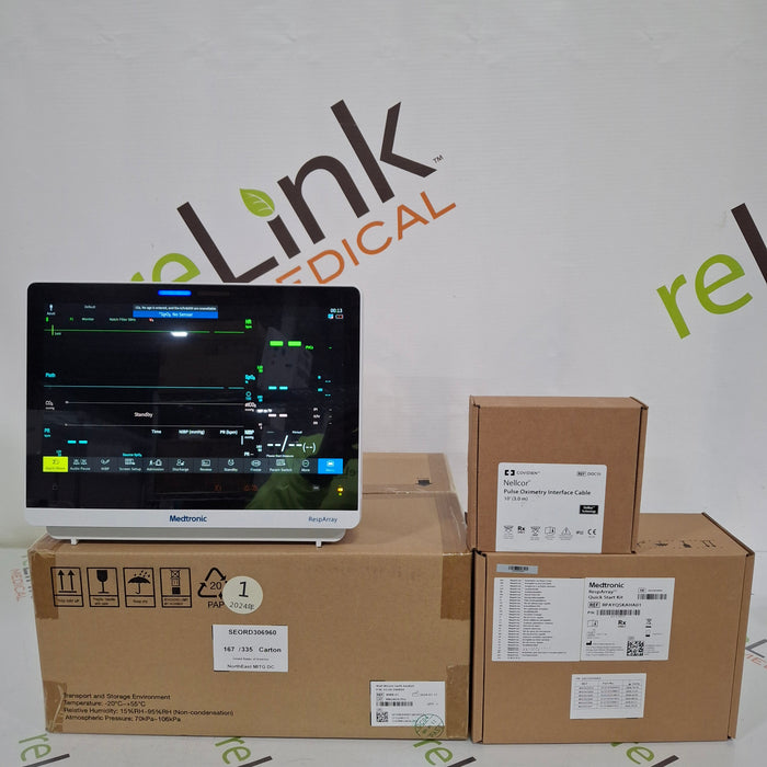 Medtronic RespArray Patient Monitor w/ Quick Start Kit and Wall Mount