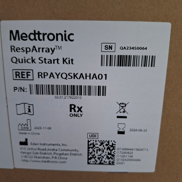 Medtronic RespArray Patient Monitor w/ Quick Start Kit and Wall Mount