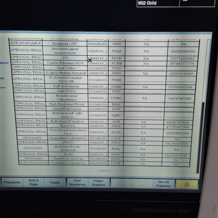 GE Healthcare Carescape B450 Critical Care Patient Monitor