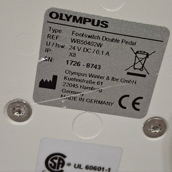 Olympus WB50402W ESG-400 Double Pedal Footswitch