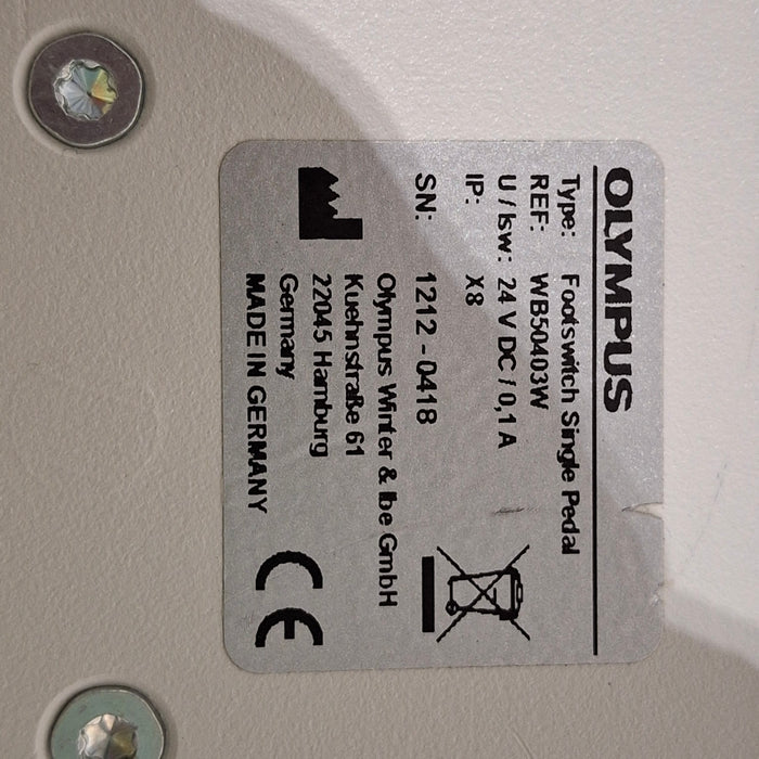 Olympus WB50403W Single Pedal Footswitch